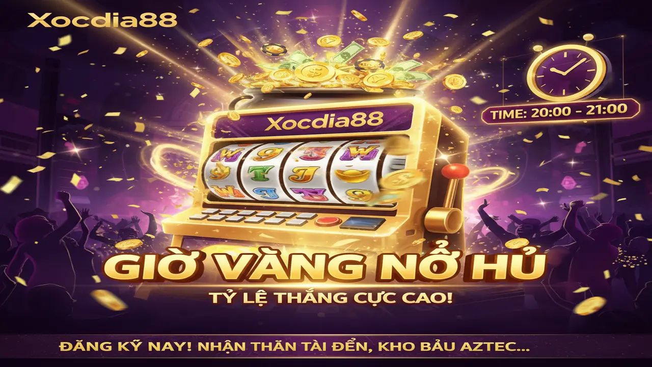 Giờ vàng nổ hũ: Cứ quay là trúng lớn Xocdia88