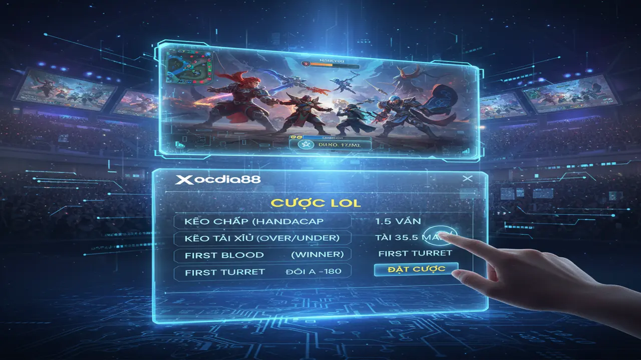 Hướng dẫn cược LOL cho người mới bắt đầu Xocdia88