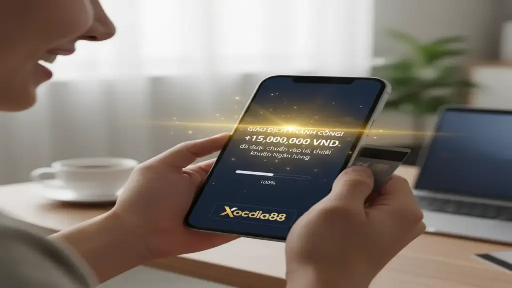 Rút tiền (Ngân Hàng, Ví Điện Tử, Thẻ Điện Thoại) Xocdia88