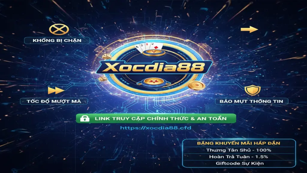 Link vào game mới nhất không bị chặn Xocdia88